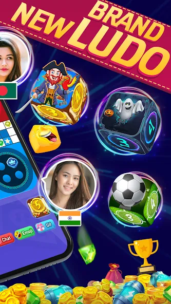 Online Ludo Game Multiplayer на Андроид — Много денег — скриншот 5