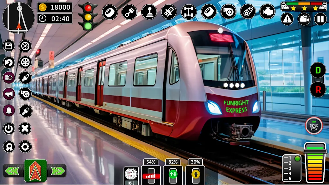 City Train Games Driver Sim 3D MOD APK — Много денег и всё открыто — скриншот 1
