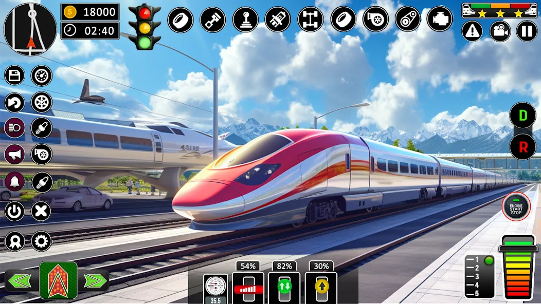 City Train Games Driver Sim 3D MOD APK — Много денег и всё открыто — скриншот 4