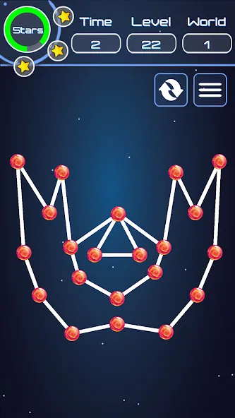 Взломанная Connect The Dots на Андроид — Много подсказок — скриншот 2