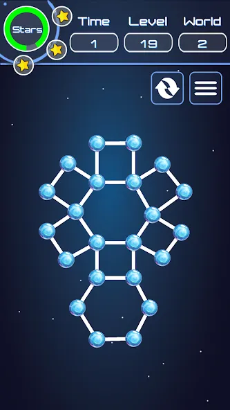 Взломанная Connect The Dots на Андроид — Много подсказок — скриншот 3