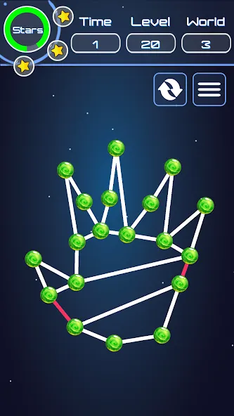 Взломанная Connect The Dots на Андроид — Много подсказок — скриншот 5