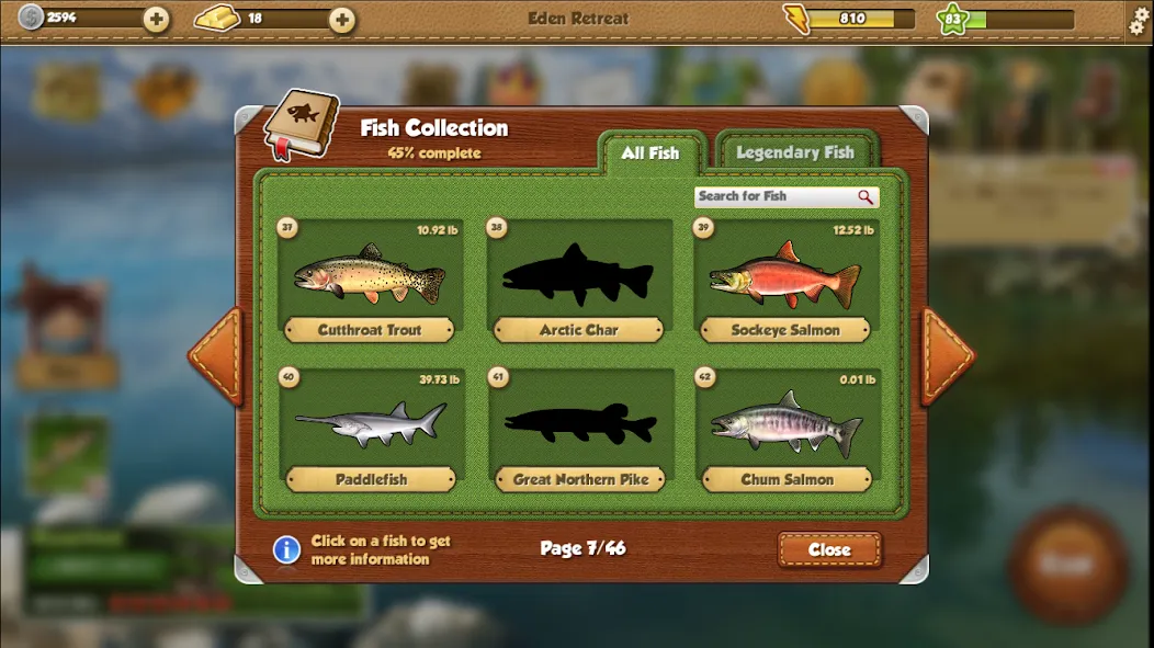 Скачать взлом Fishing World на Андроид — Много денег — скриншот 4