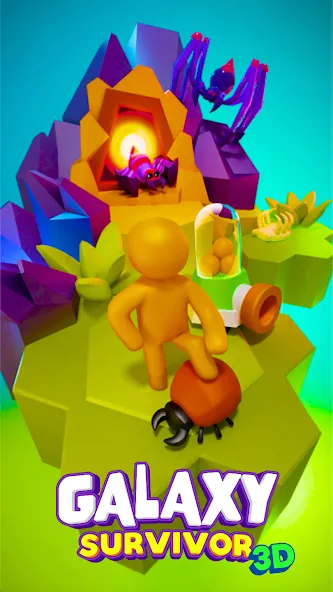 Galaxy Survivor 3D: Back Home MOD APK на Android — Много денег и бессмертие — скриншот 1