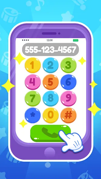 Скачать Baby Phone: Toddler Games с модом — Все открыто — скриншот 2