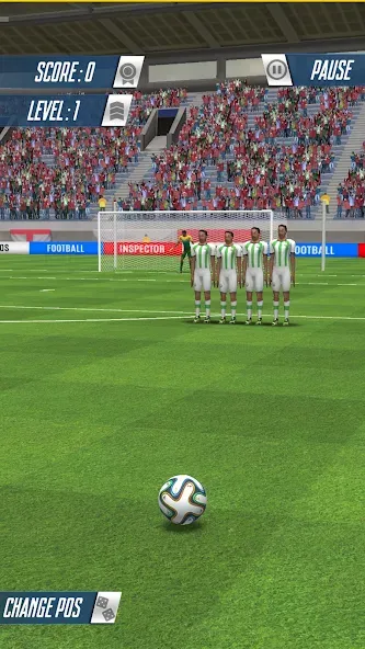Скачать Strike Football Game FreeKick MOD APK — Много денег — скриншот 3