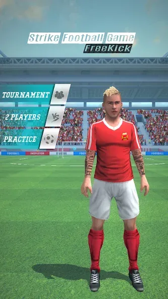 Скачать Strike Football Game FreeKick MOD APK — Много денег — скриншот 4