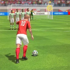 Скачать Strike Football Game FreeKick MOD APK — Много денег