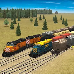 Train and rail yard simulator — Мод: Все поезда разблокированы