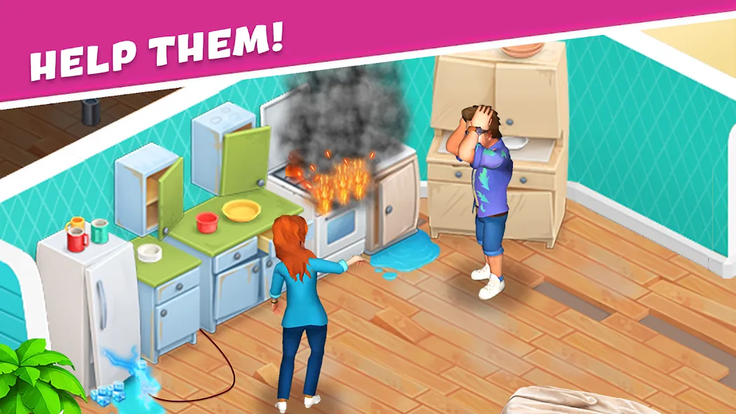 Open House: Match 3 puzzles — Мод: Много денег — скриншот 1 Open House: Match 3 puzzles — Мод: Много денег — скриншот 1