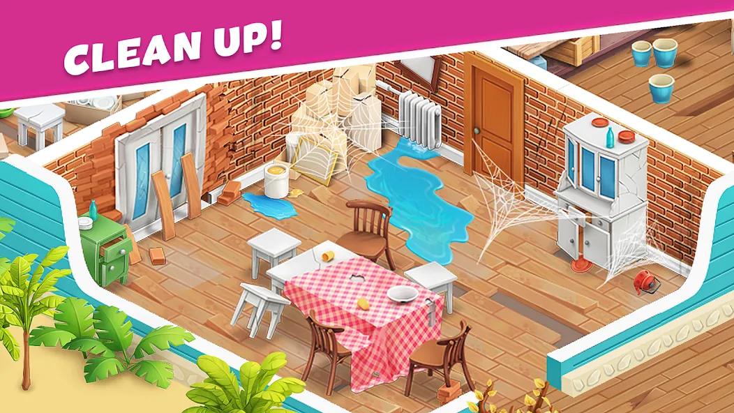 Open House: Match 3 puzzles — Мод: Много денег — скриншот 2 Open House: Match 3 puzzles — Мод: Много денег — скриншот 2