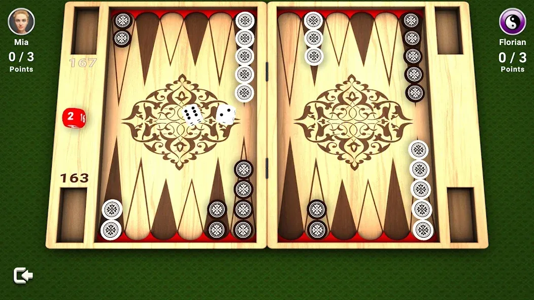 Backgammon - Board Game (Мод Все доски разблокированы) — скриншот 1