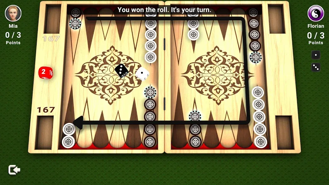 Backgammon - Board Game (Мод Все доски разблокированы) — скриншот 3