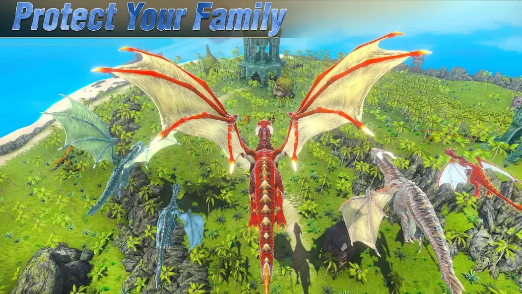 Скачать Wild Dragon Craft Family Sim (Мод: Много денег) на Андроид — скриншот 1