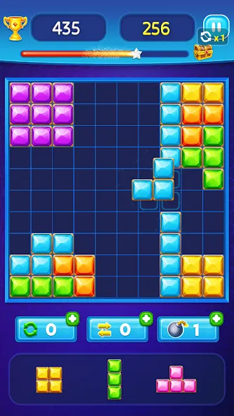 Block Puzzle - Gem Block — Мод: Много денег — скриншот 2