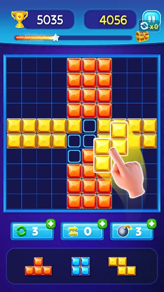 Block Puzzle - Gem Block — Мод: Много денег — скриншот 5