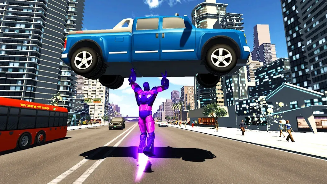 Скачать Super city hero:Iron Hero War с модом — Много денег — скриншот 3