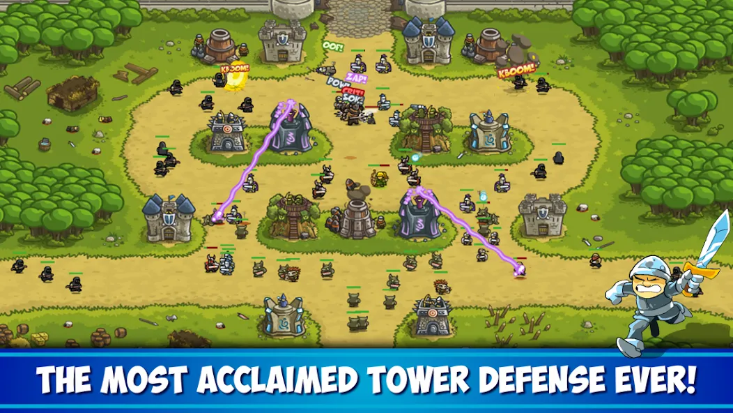 Скачать взлом Kingdom Rush Tower Defense TD на Андроид — Много денег — скриншот 1