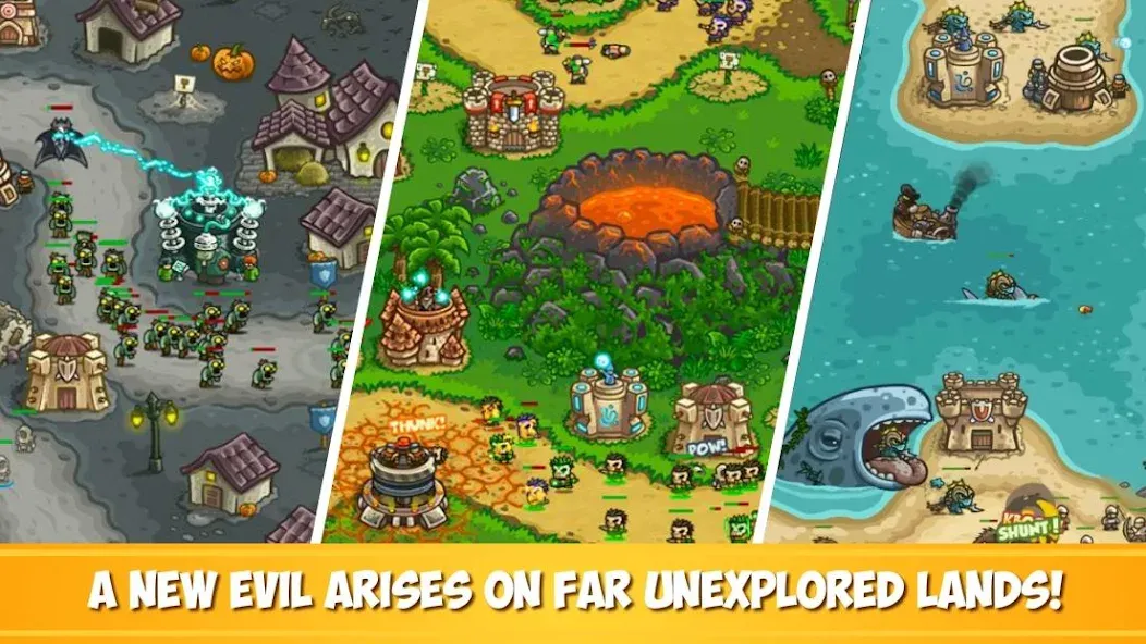 Взломанная Kingdom Rush Frontiers TD на Андроид — Много денег — скриншот 2