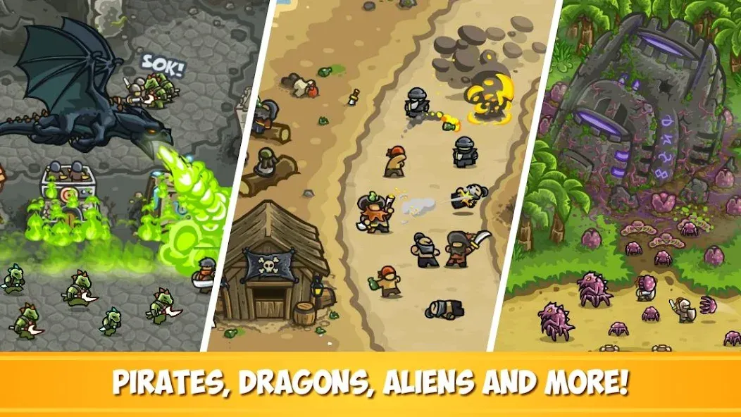 Взломанная Kingdom Rush Frontiers TD на Андроид — Много денег — скриншот 5