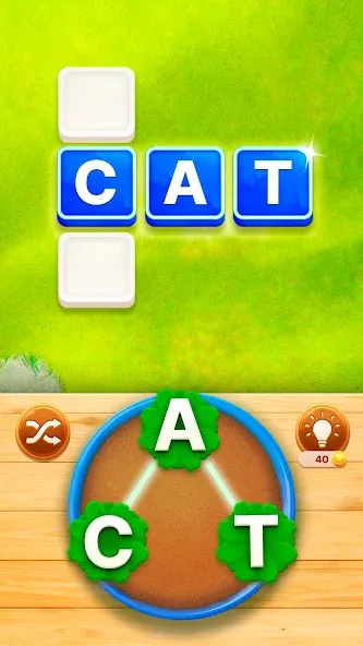 Скачать Word Garden : Crosswords на Андроид — Много денег — скриншот 1