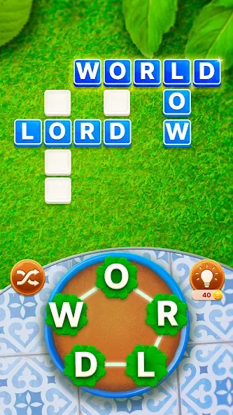 Скачать Word Garden : Crosswords на Андроид — Много денег — скриншот 2