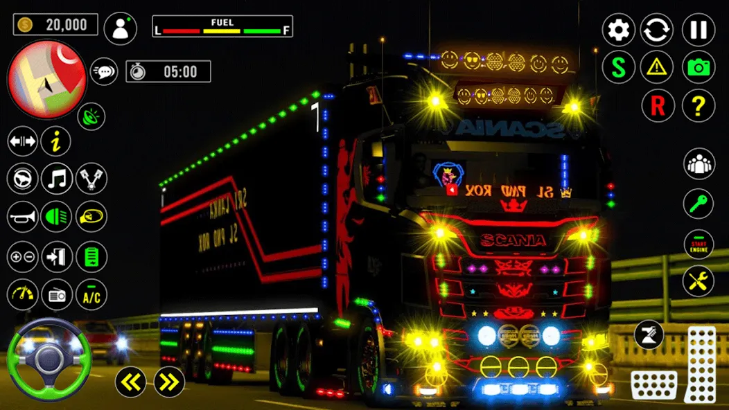 Скачать US Truck City Transport Sim 3d — Модификация Много денег — скриншот 1