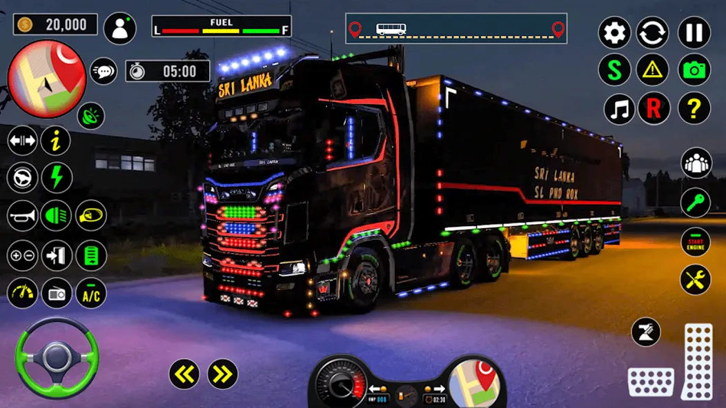 Скачать US Truck City Transport Sim 3d — Модификация Много денег — скриншот 3