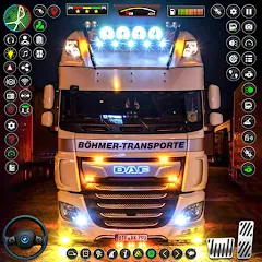 Скачать US Truck City Transport Sim 3d — Модификация Много денег