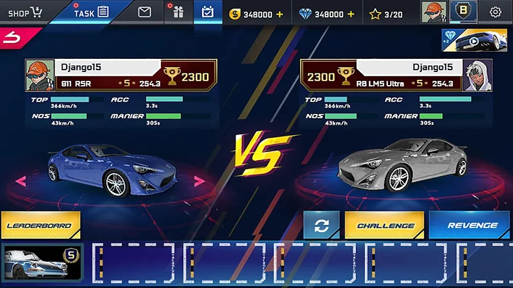 Скачать Street Racing HD с модом — Много денег — скриншот 4