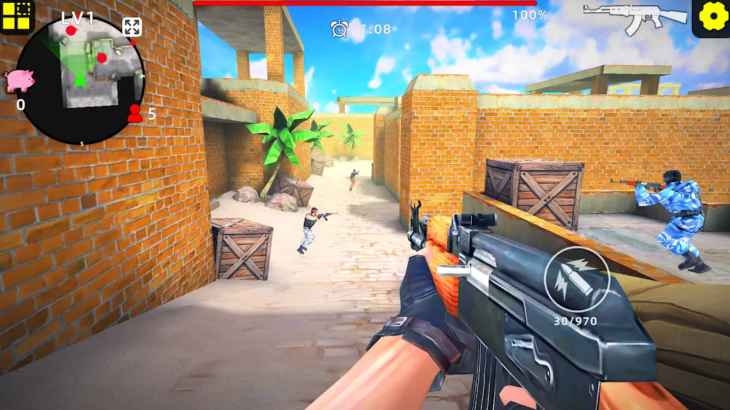 Взлом Gun Strike: FPS Shooter Game — Много денег и бесконечные патроны — скриншот 1 Взлом Gun Strike: FPS Shooter Game — Много денег и бесконечные патроны — скриншот 1
