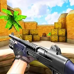 Взлом Gun Strike: FPS Shooter Game — Много денег и бесконечные патроны