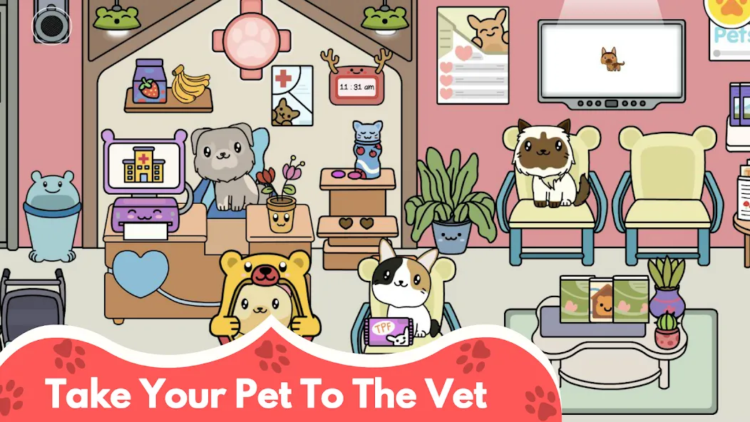 My Cat Town - Cute Kitty Games на Андроид — Мод Много денег — скриншот 5