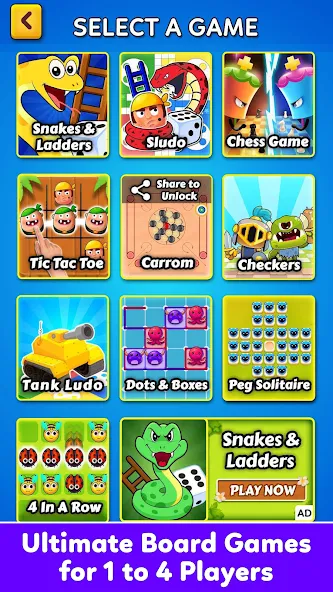 Family Board Games Offline — Все разблокировано — скриншот 1