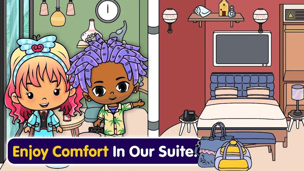 Tizi Town - My Hotel Games MOD — Все открыто на Андроид — скриншот 2
