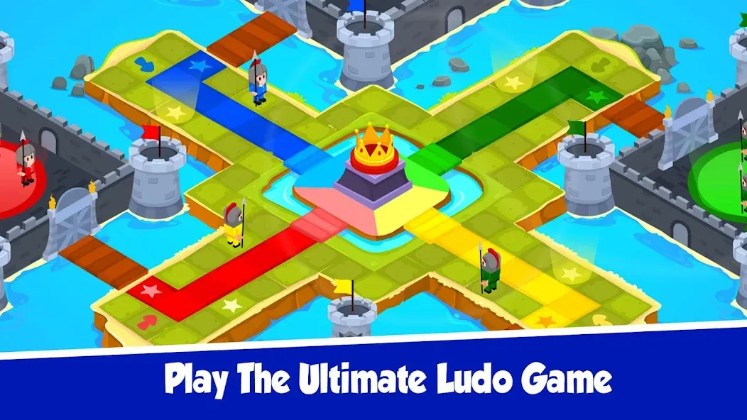 Скачать Ludo Offline Dice Board Game на Андроид — Все кости разблокированы — скриншот 1
