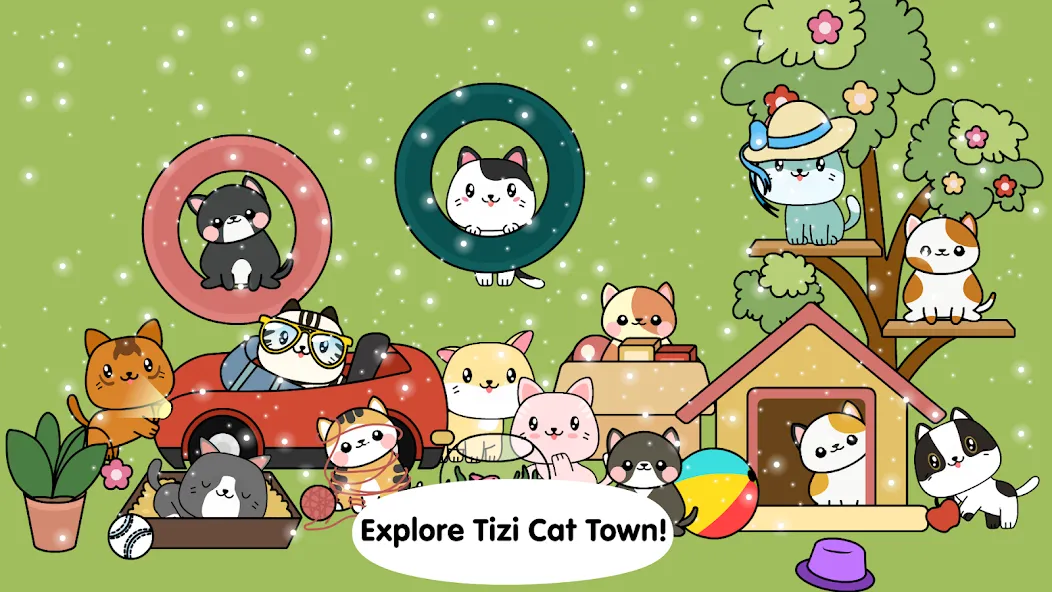 My Cat Town - Tizi Pet Games на Андроид — Мод Много денег — скриншот 1 My Cat Town - Tizi Pet Games на Андроид — Мод Много денег — скриншот 1
