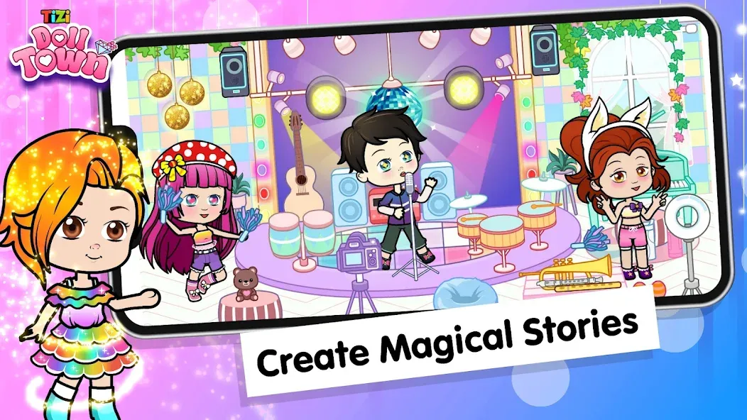 Взломанная Tizi Town: Doll Dress Up Games на Андроид — Все открыто — скриншот 5