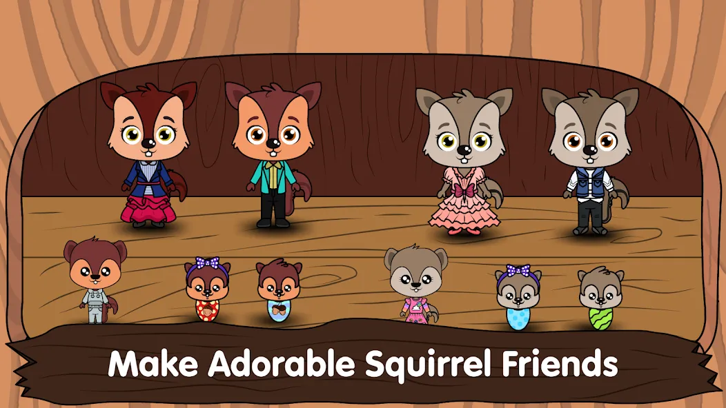 Скачать Animal Town - My Squirrel Home — Последняя версия (Бесконечные деньги) — скриншот 3