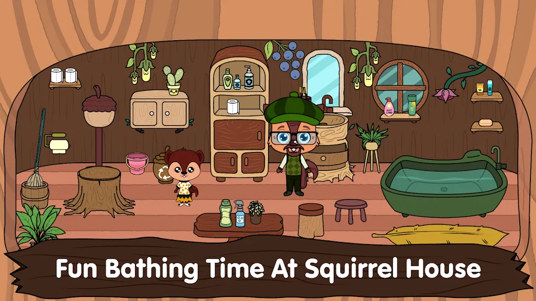 Скачать Animal Town - My Squirrel Home — Последняя версия (Бесконечные деньги) — скриншот 4