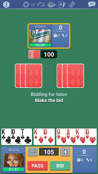 Скачать Thousand 1000 Online card game (Мод: Все карты открыты) на Андроид — скриншот 3