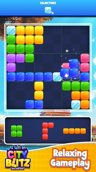 Скачать City Blitz-Block Puzzle Blast MOD APK — Много денег — скриншот 2