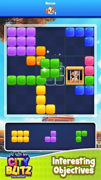 Скачать City Blitz-Block Puzzle Blast MOD APK — Много денег — скриншот 3