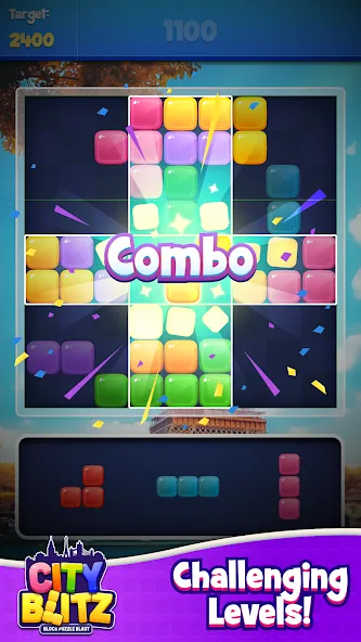 Скачать City Blitz-Block Puzzle Blast MOD APK — Много денег — скриншот 4