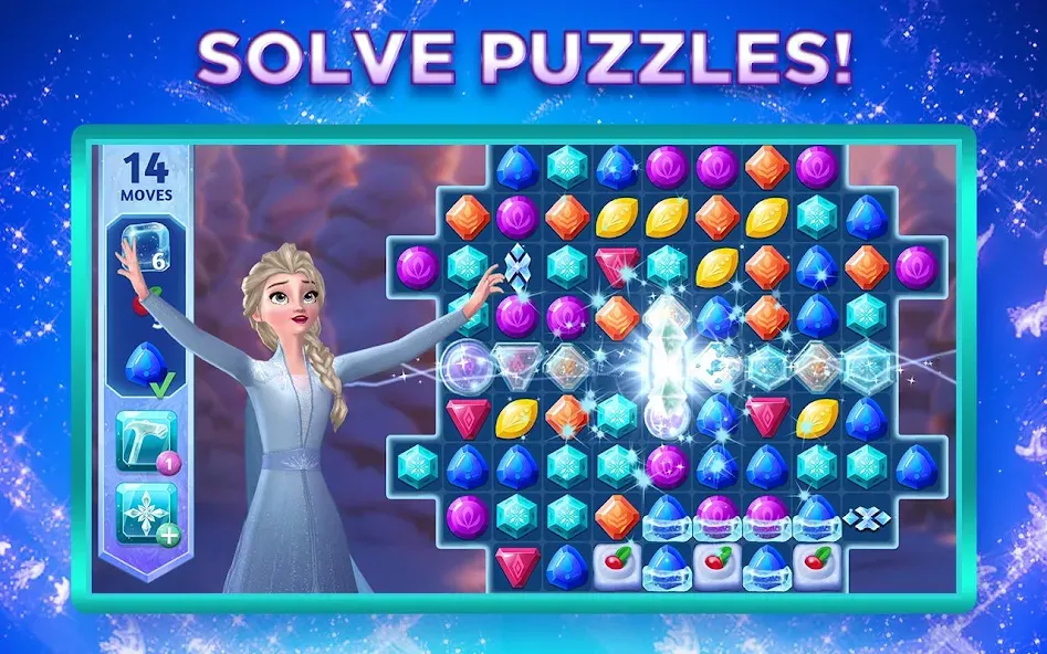Disney Frozen Adventures (Мод Много денег и жизней) — скриншот 1