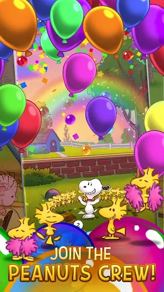 Bubble Shooter - Snoopy POP! MOD APK на Android — Много жизней и золота — скриншот 5