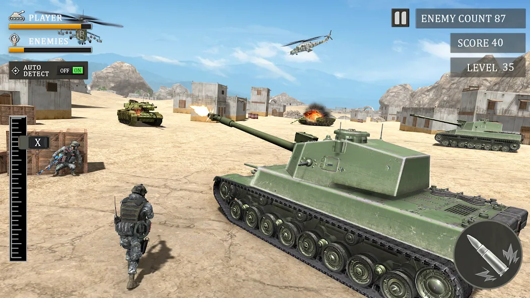 Скачать Tank Fury: Battle of Steels — Много денег и бессмертие — скриншот 5