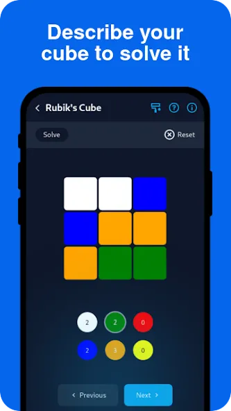 Скачать Cube Solver на Android — Все подсказки разблокированы — скриншот 2