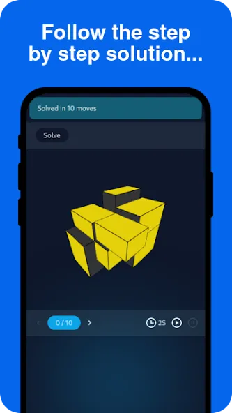 Скачать Cube Solver на Android — Все подсказки разблокированы — скриншот 3