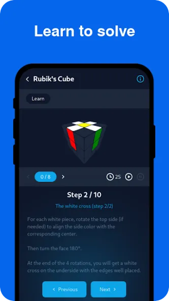 Скачать Cube Solver на Android — Все подсказки разблокированы — скриншот 4